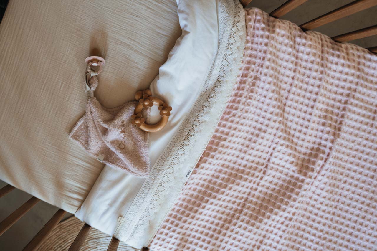 Cot blanket cotton fleece Amsterdam cotton candy