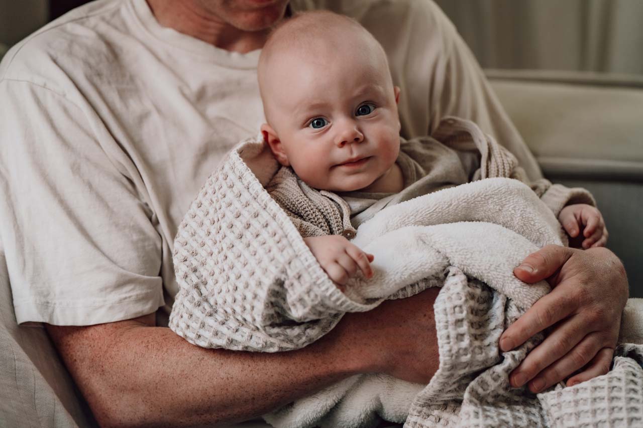 Cot blanket teddy Oslo crumble