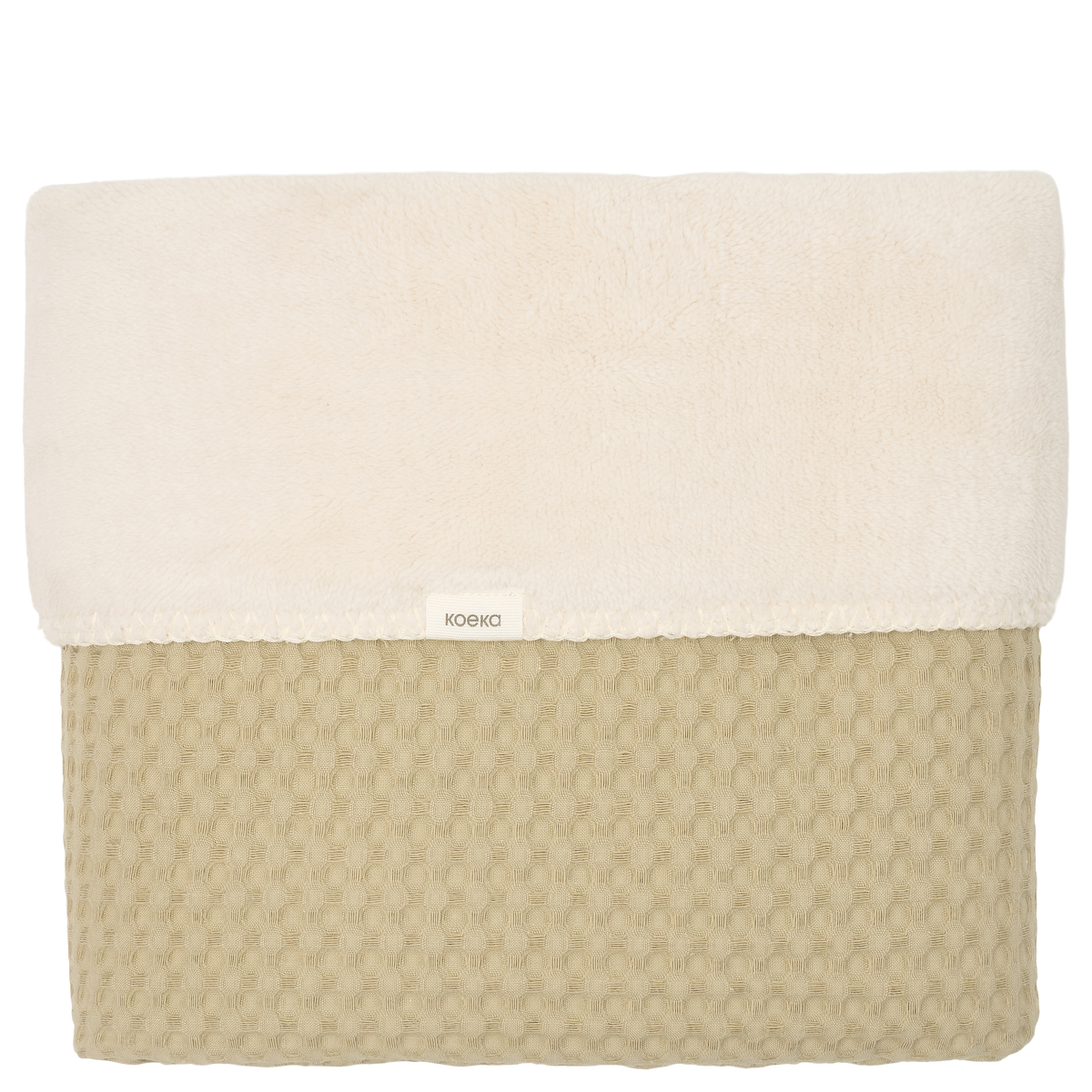 Cot blanket teddy Oslo olive