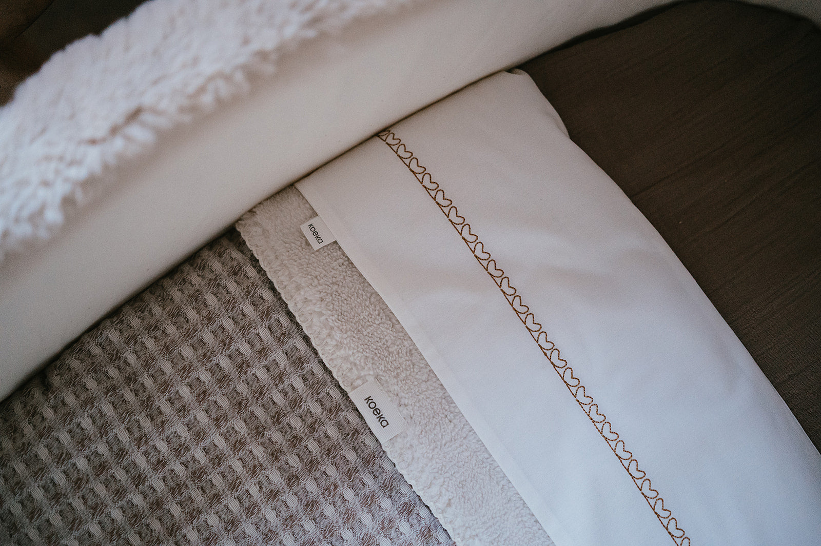 Bassinet sheet Fall In Love honey