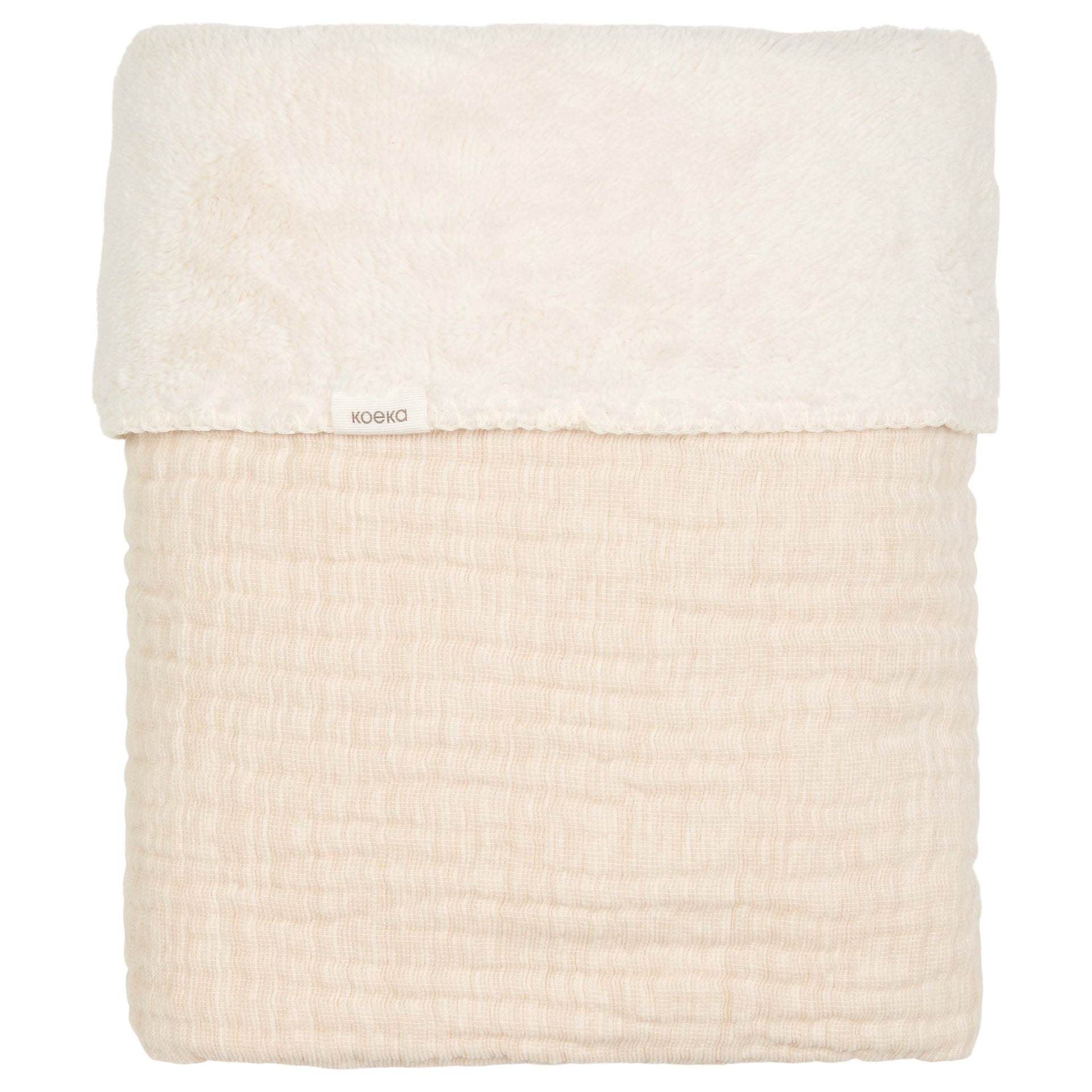 Cot blanket teddy Rivoli warm white