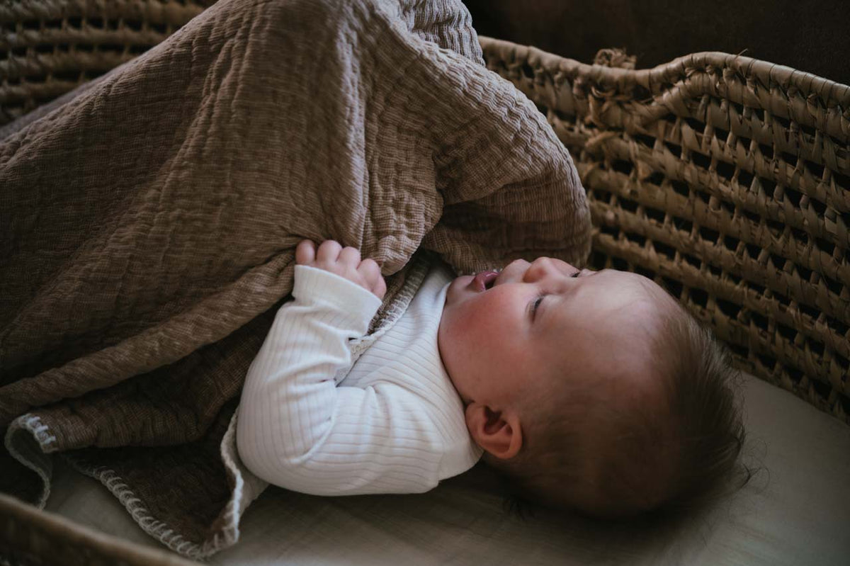 Bassinet blanket Rivoli caffe