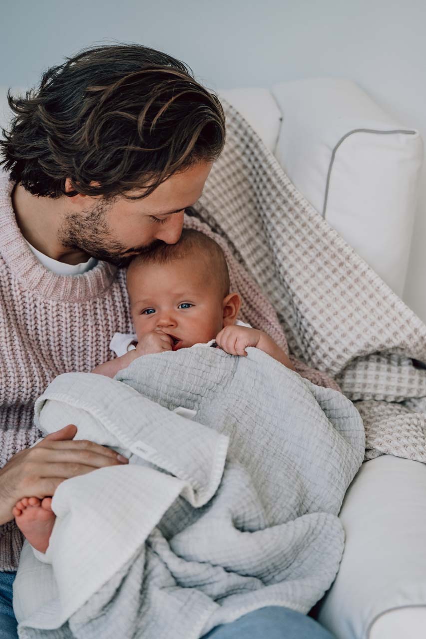 Bassinet blanket Rivoli stone