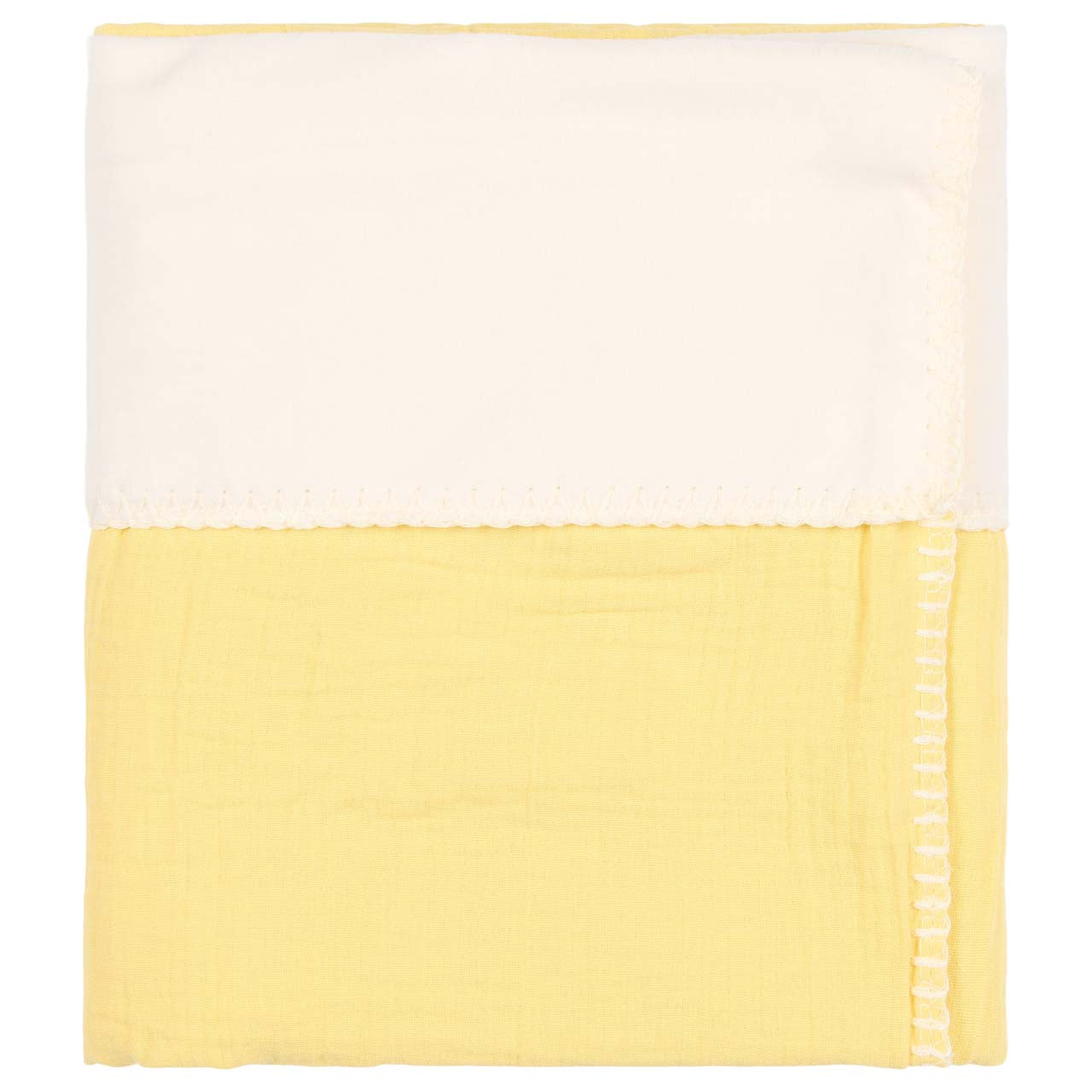 Bassinet blanket cotton fleece Faro honey