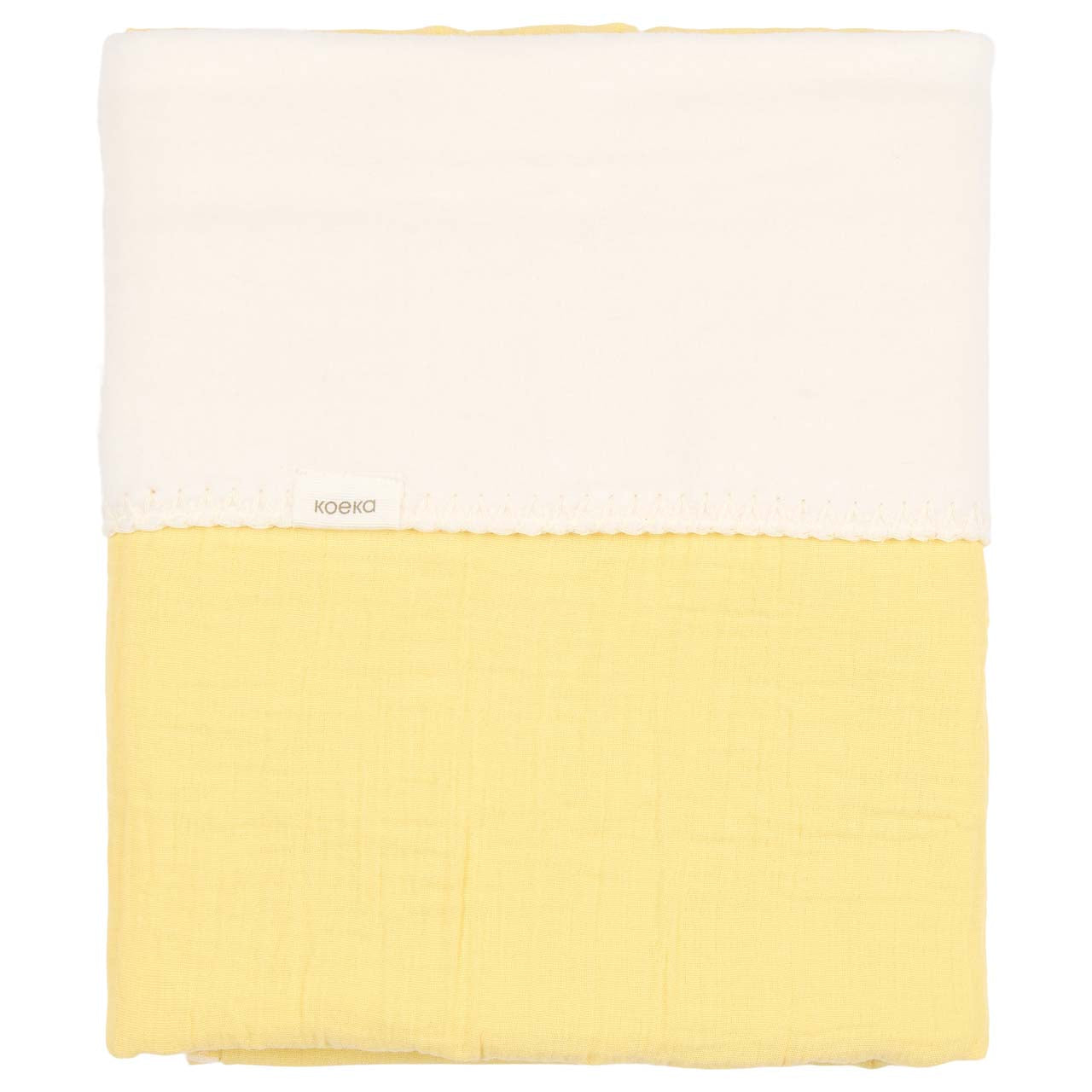 Cot blanket cotton fleece Faro honey