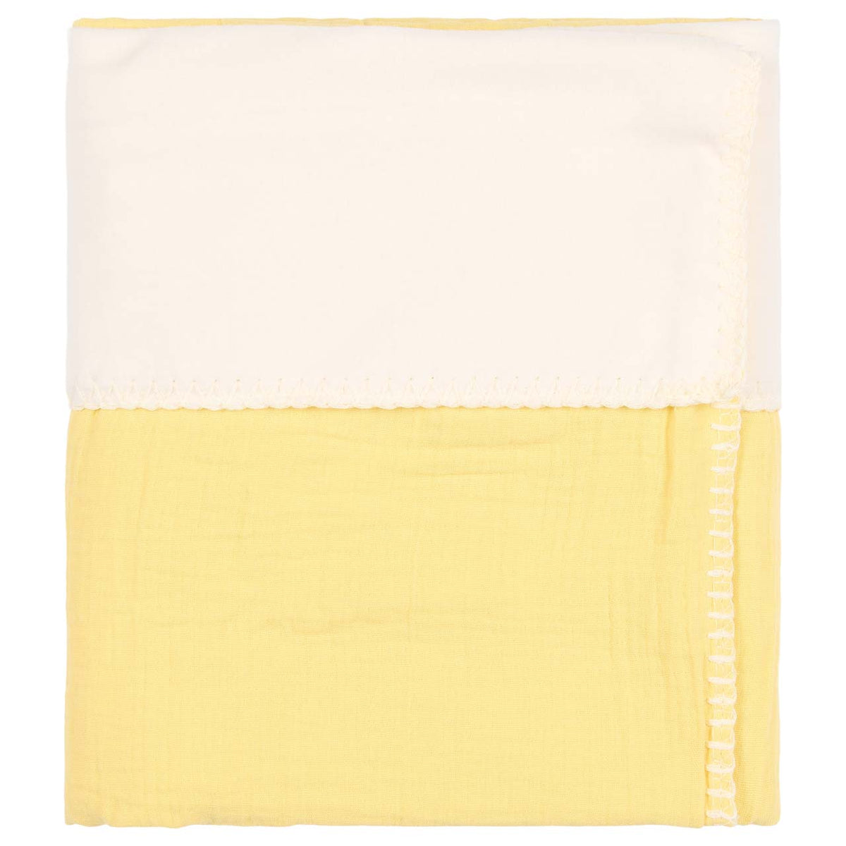 Cot blanket cotton fleece Faro honey