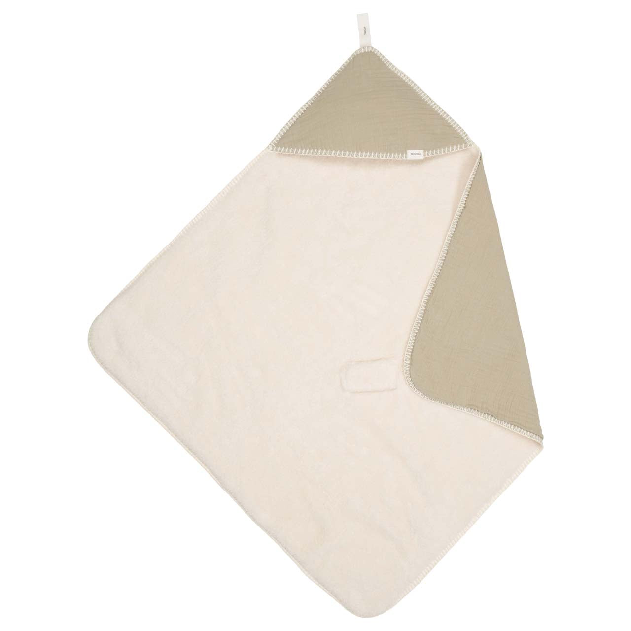 Wrap towel teddy Faro sage