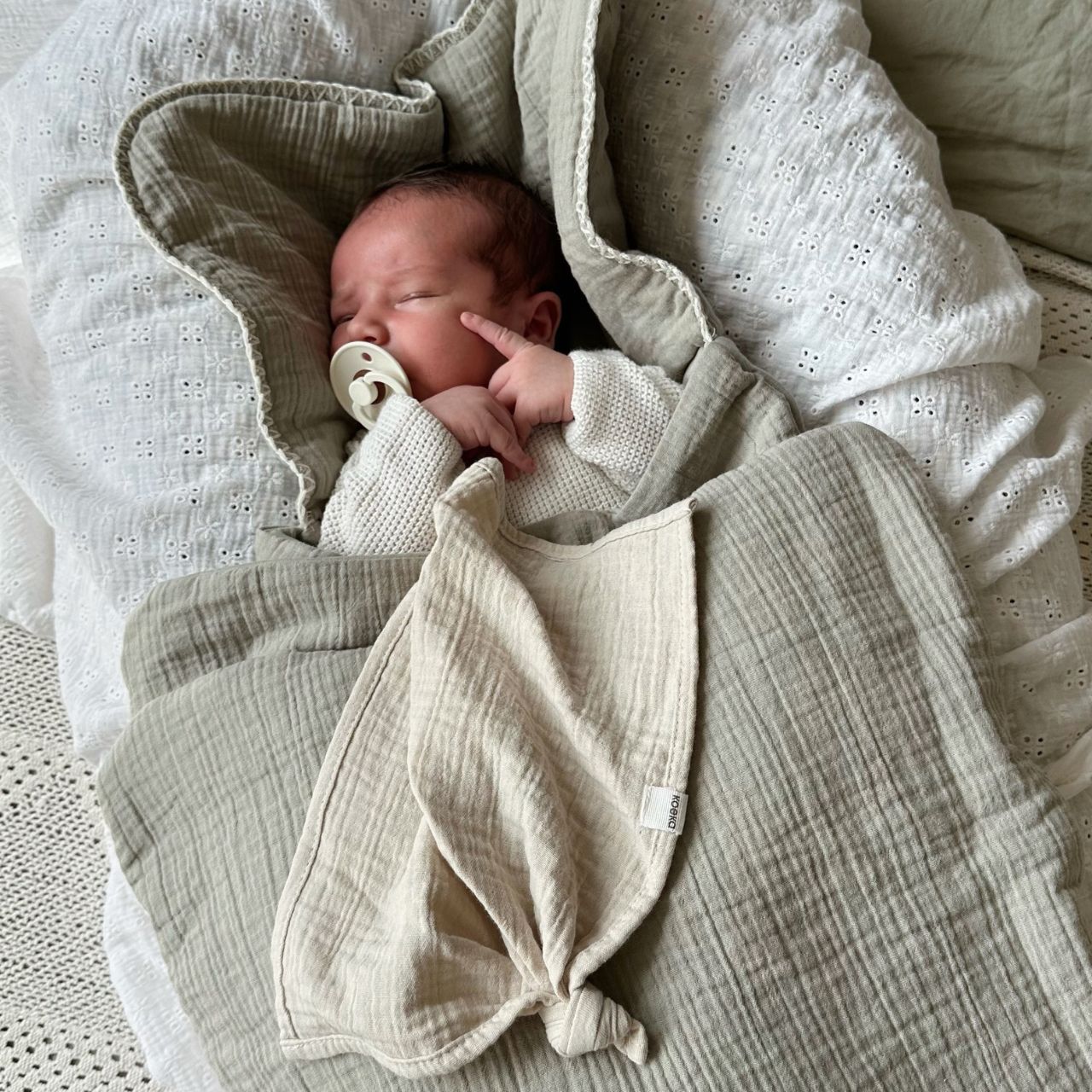 Wrap blanket Faro sage