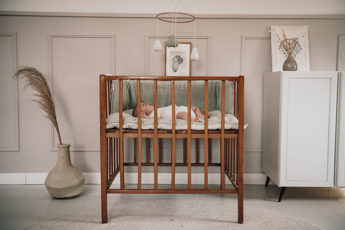 Play pen - / Cot bumper Faro sage