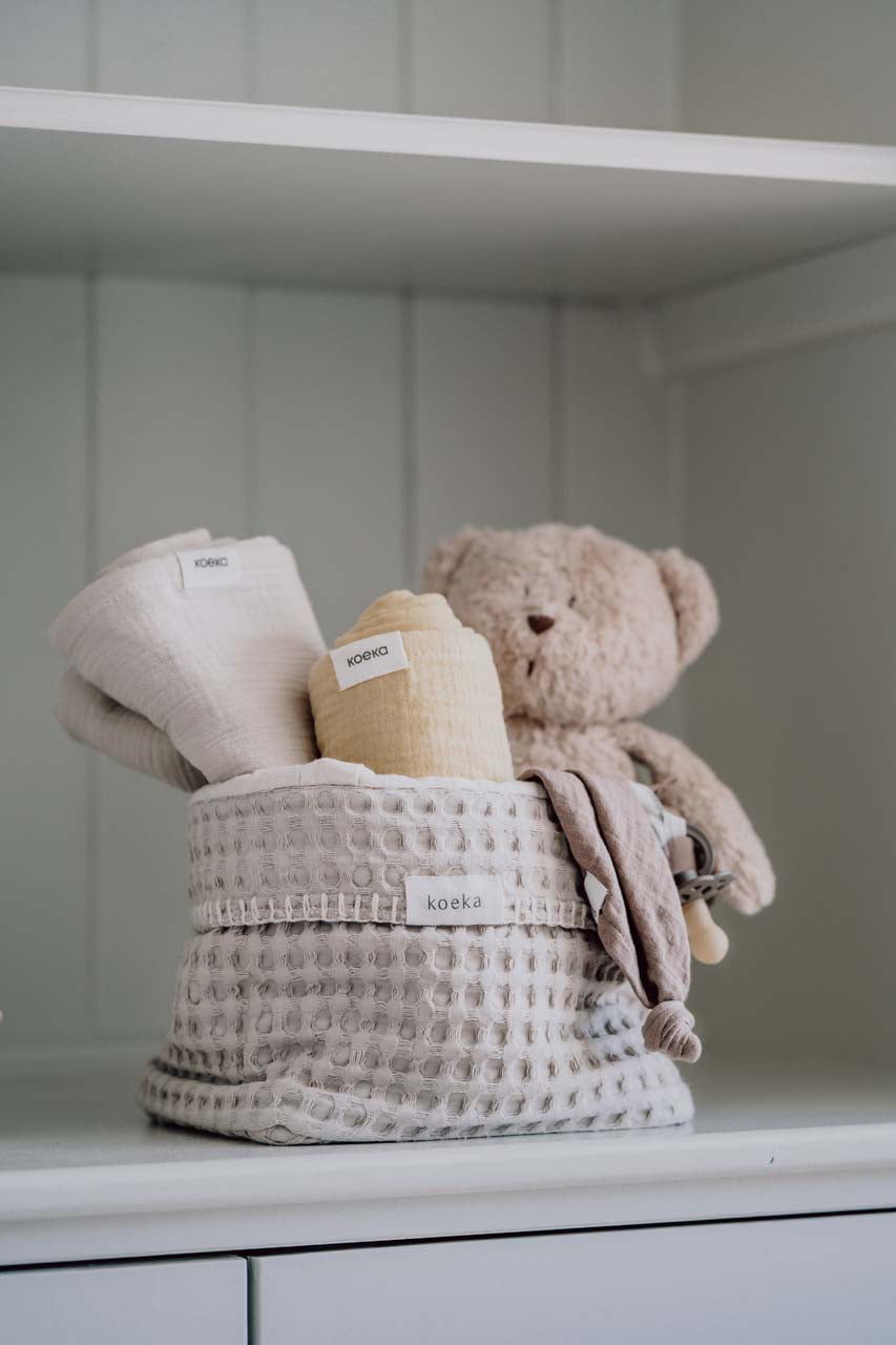 Muslin swaddle Faro warm white