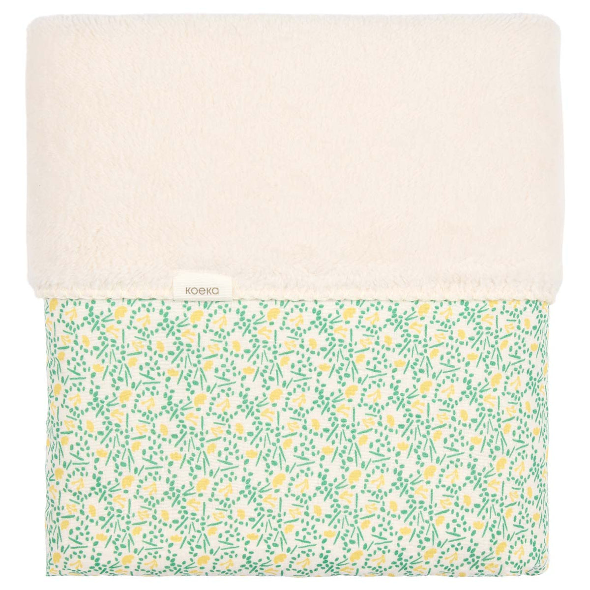 Bassinet blanket teddy Meadow off white