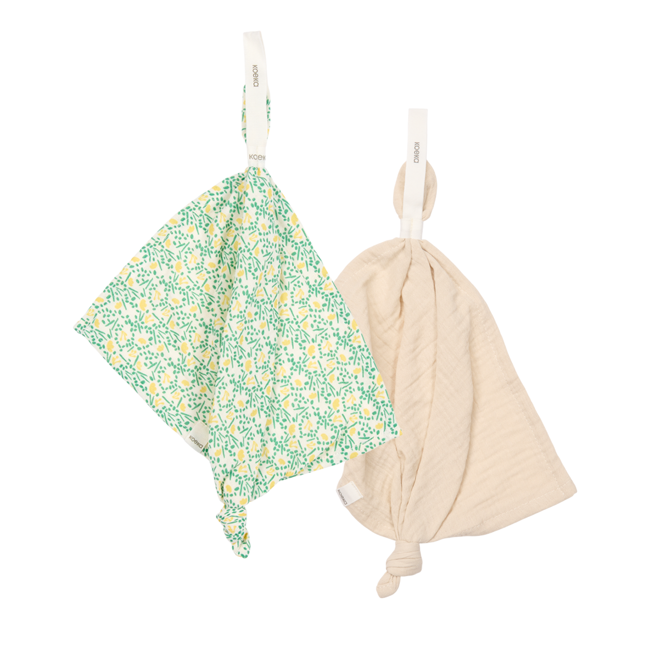 Pacifier cloth 2-pack Meadow off white