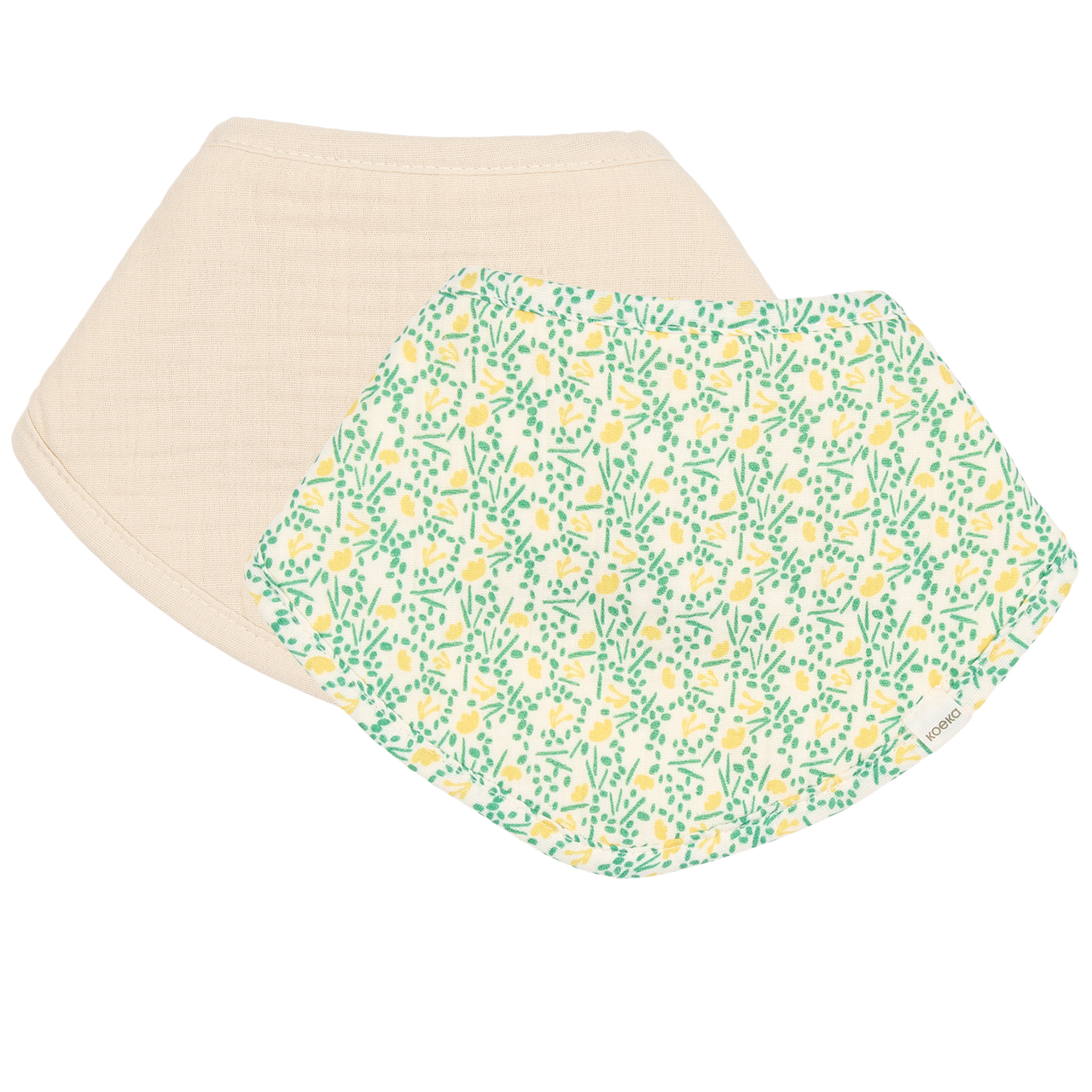 Shawl bib 2-pack Meadow off white