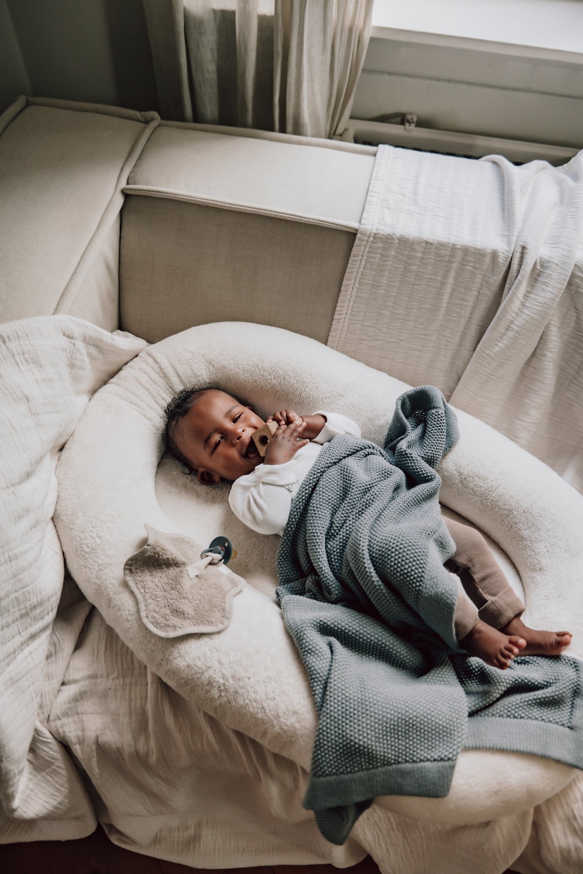 Bassinet blanket Lisbon dew
