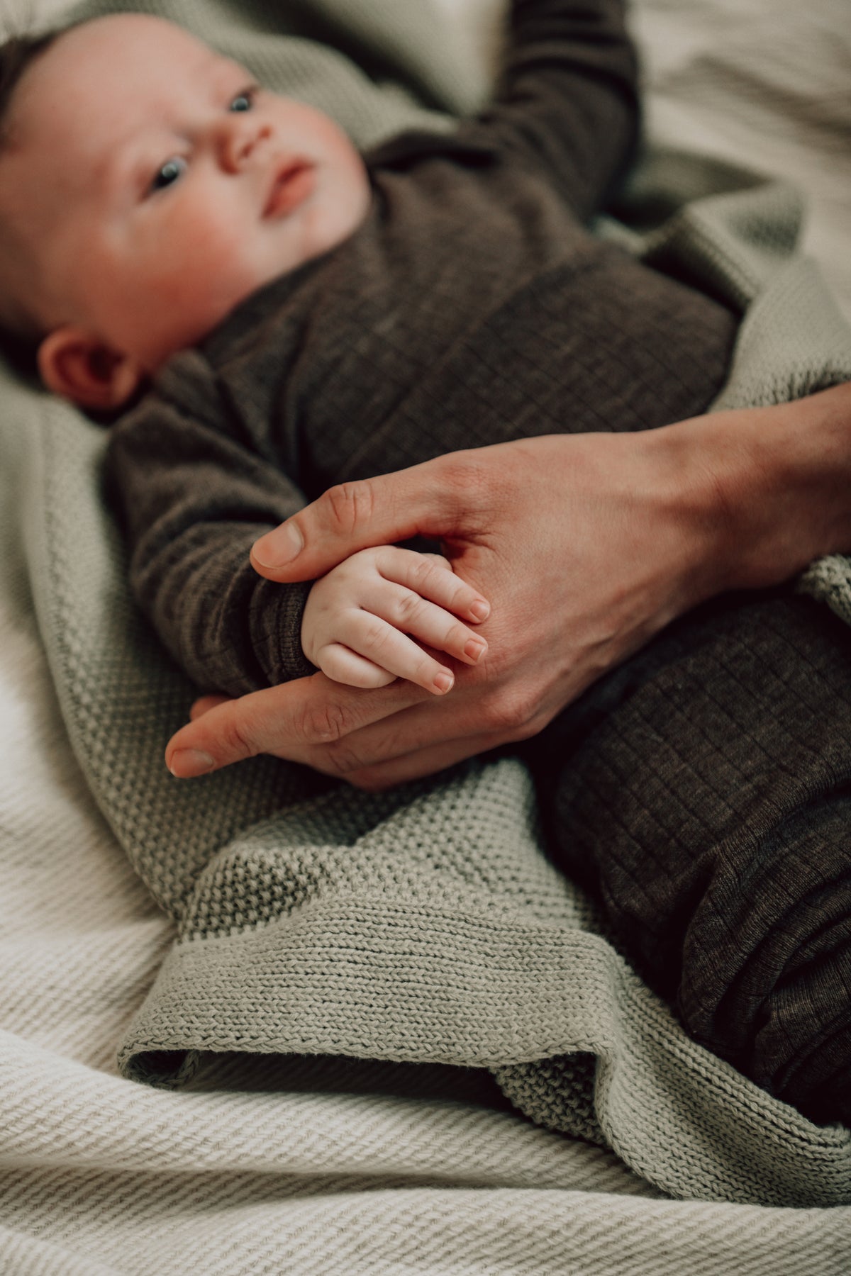 Cot blanket Lisbon olive