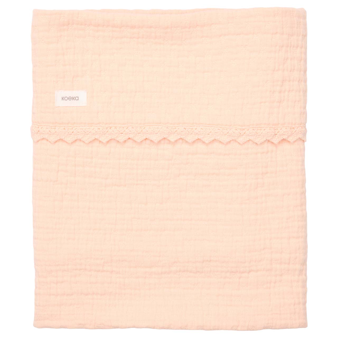 Wiegdeken Lace Elba peach