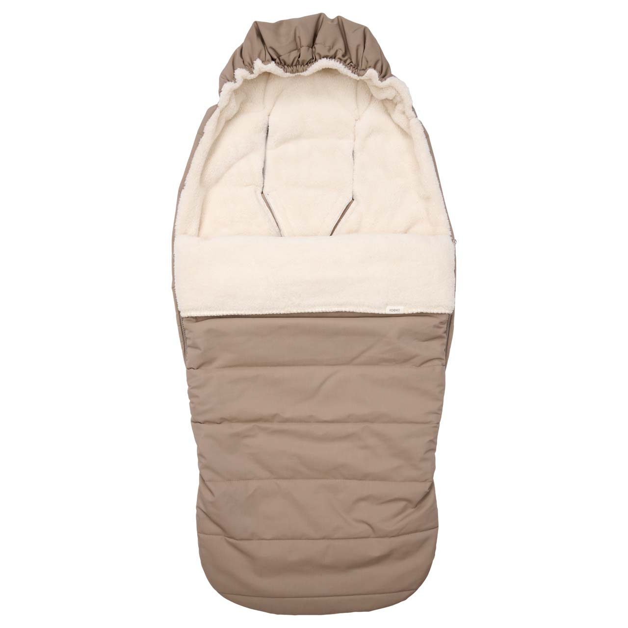 Buggy Fußsack Plüsch Calgary taupe