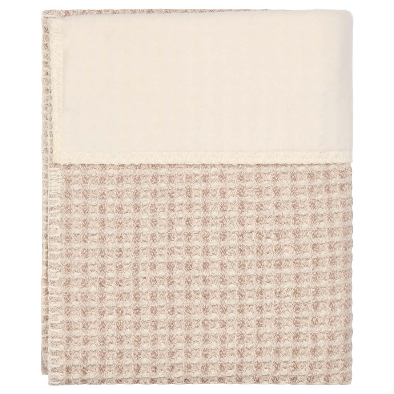 Couverture pour lit bébé cotton polaire Amsterdam crumble