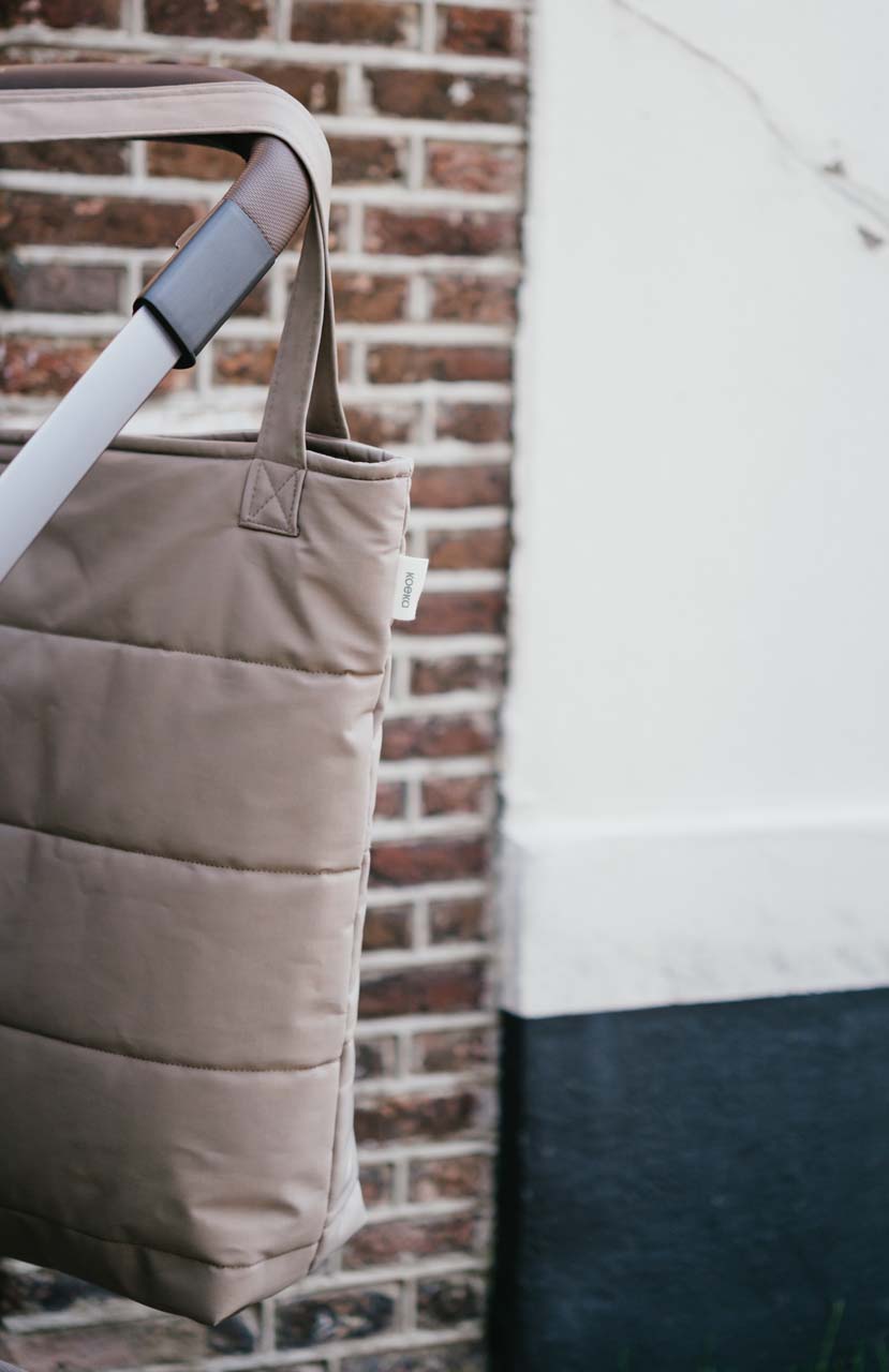 Mom bag Calgary taupe