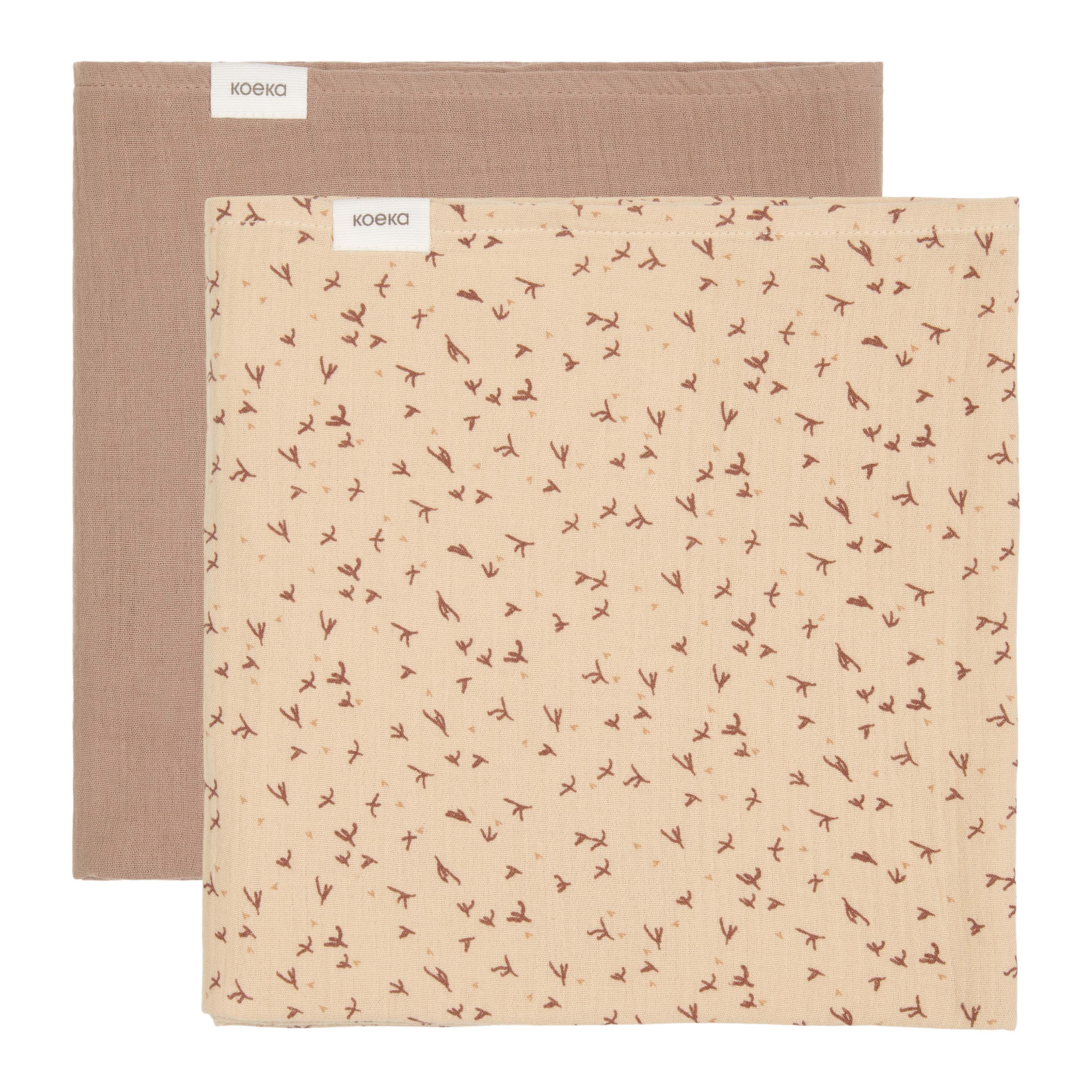 Hydrofiel Swaddle 2-pack Trail beige/caffe