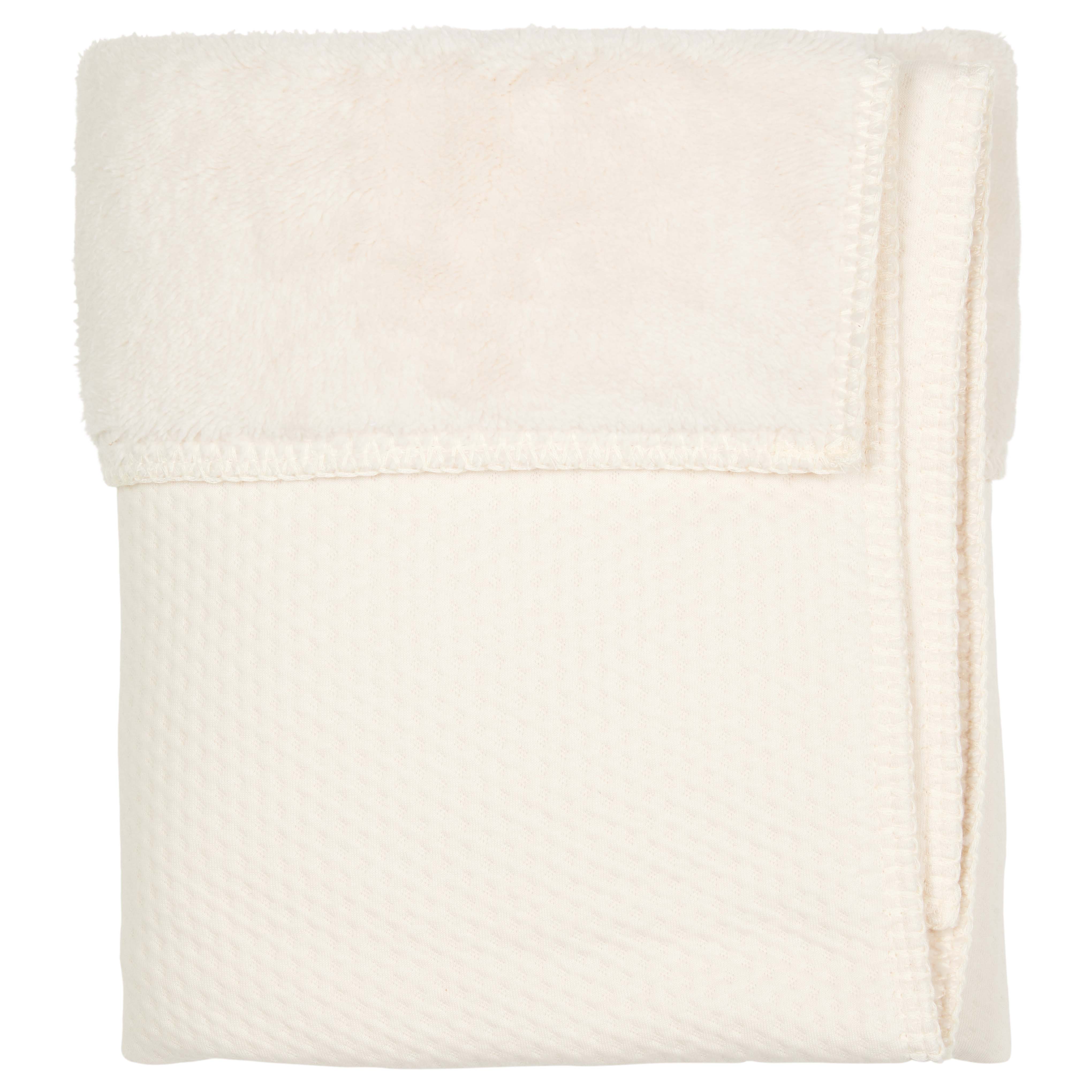 Bassinet blanket teddy Elim warm white