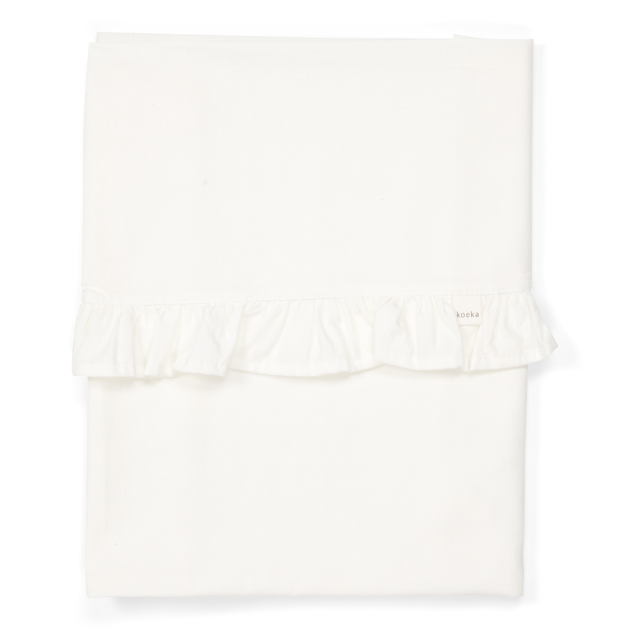 Kinderlaken Ruffle warm white