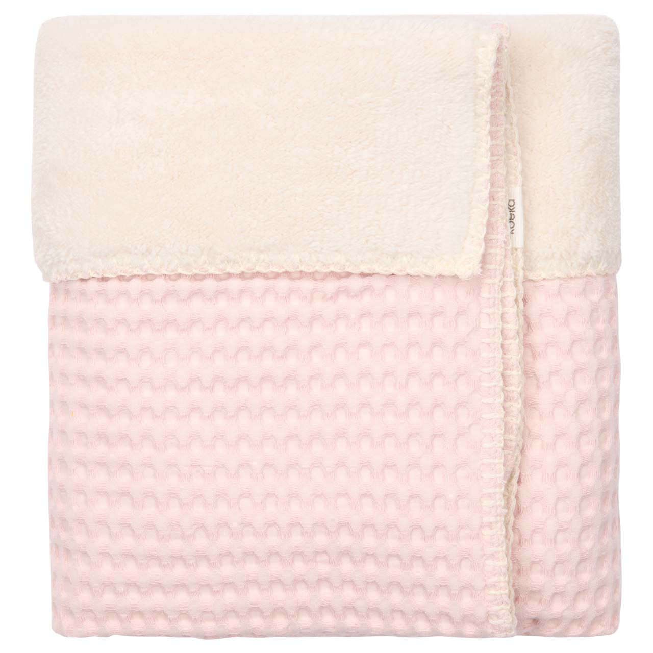 Bassinet blanket teddy Oslo cotton candy