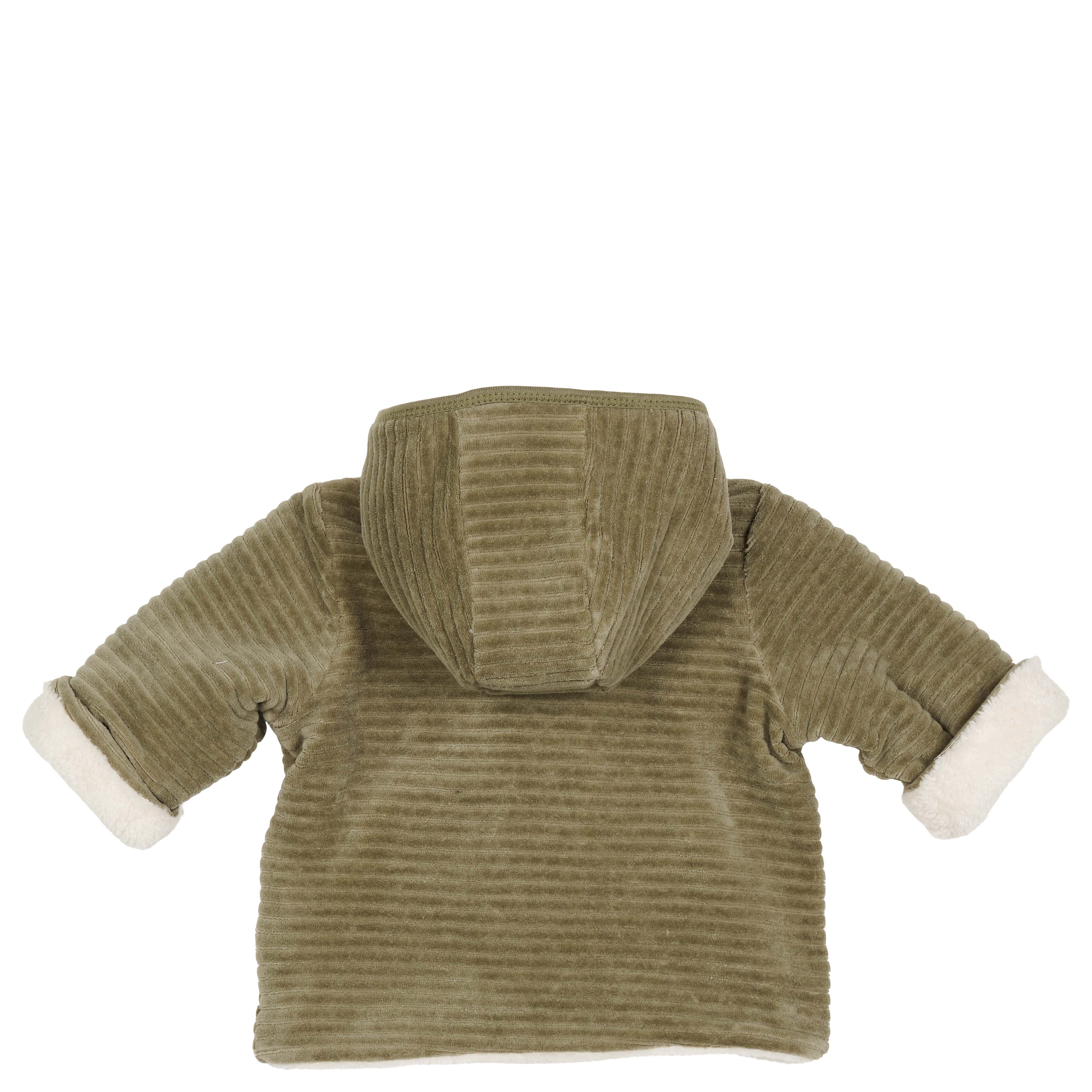 Baby jacket reversible Vik moss