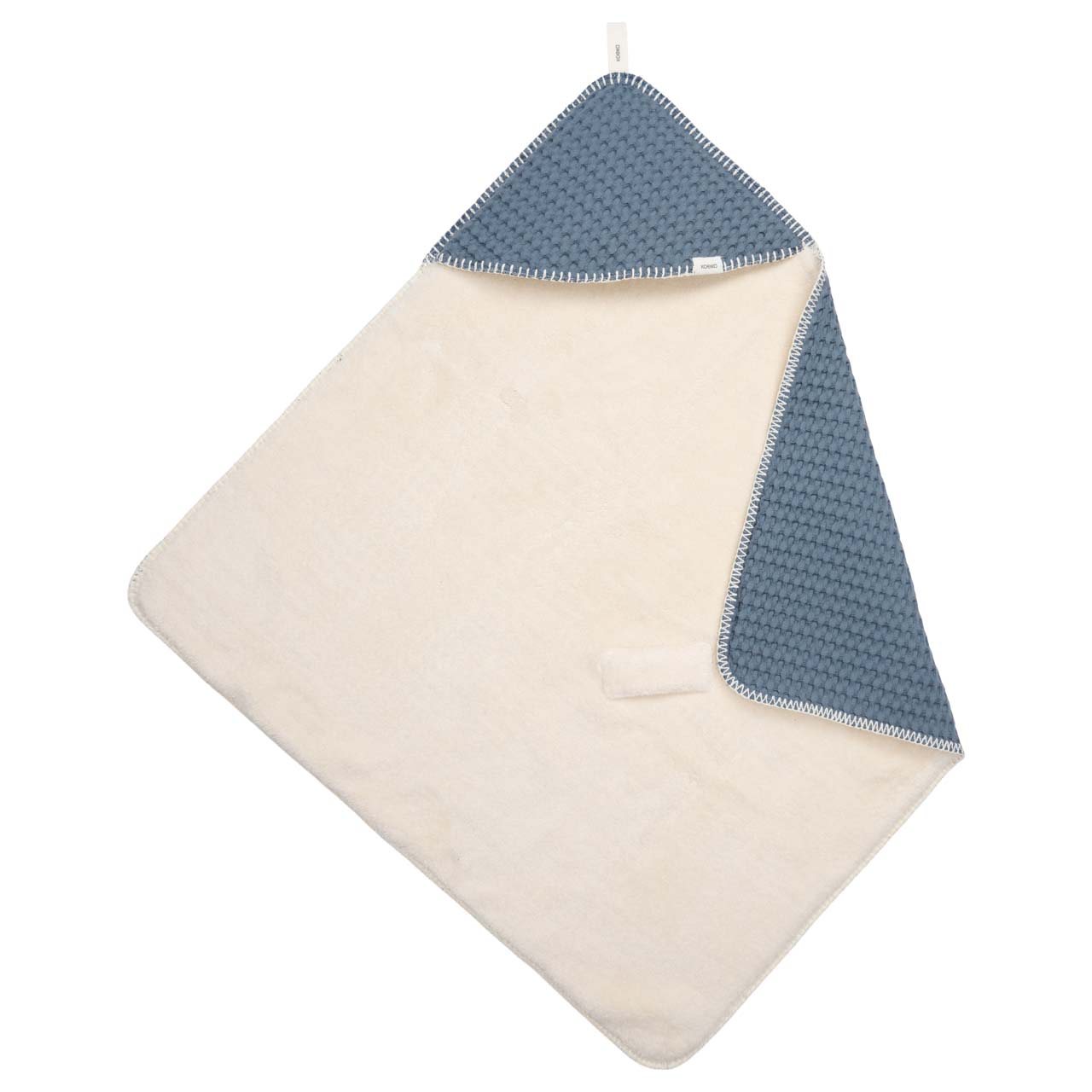 Couverture enveloppante teddy Oslo bluestone