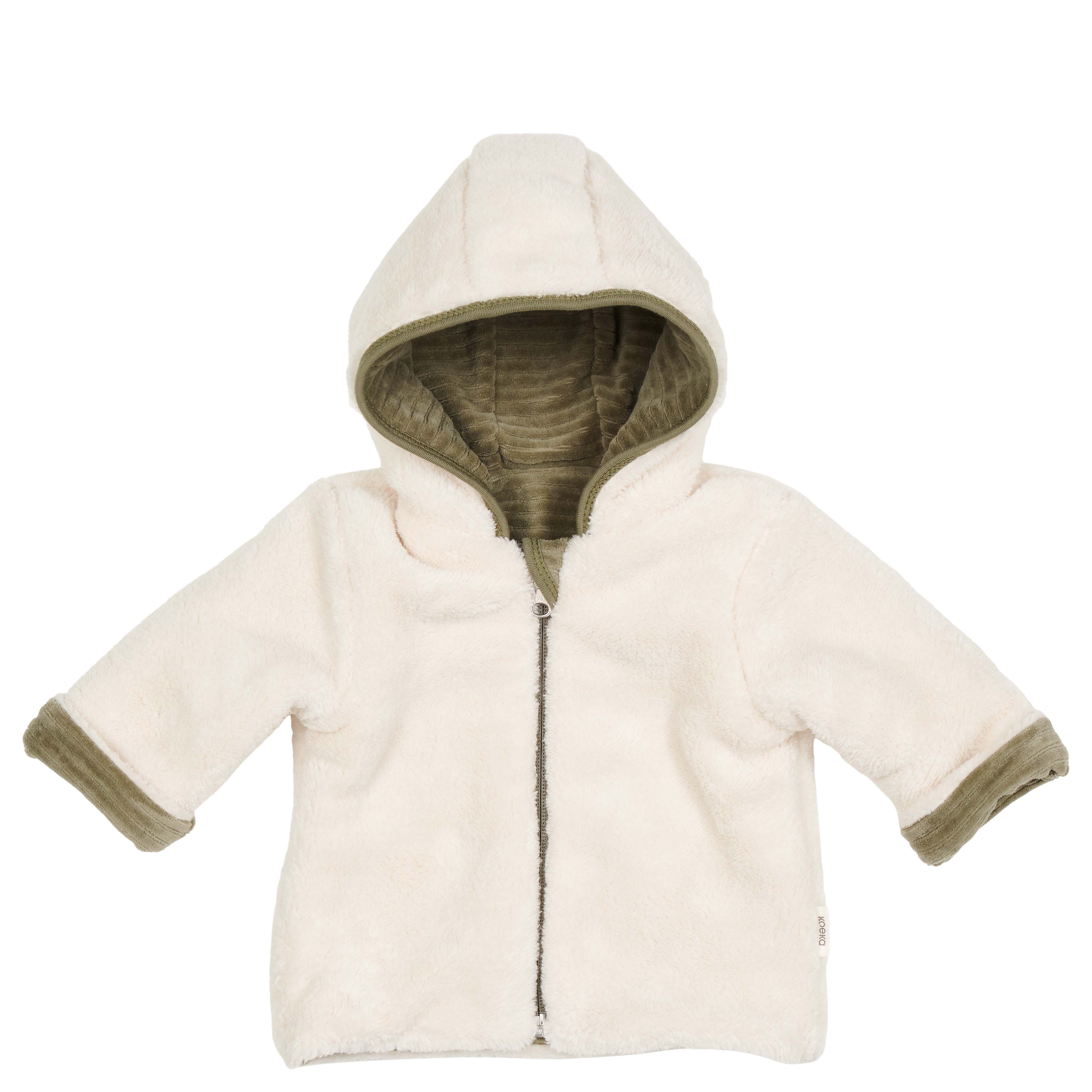 Baby jacket reversible Vik moss